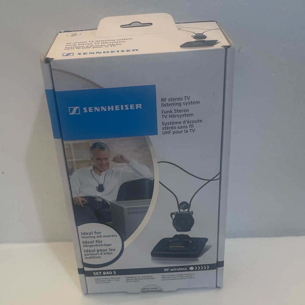 Sennheiser SET 860 Wireless tv stereo listening system hearing aid brand new